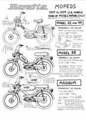 Baretta Model 22, 38, 44, Magnum (made by Piccoli Motori)