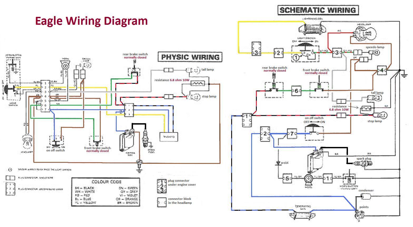 Eagle Wiring Diagram from www.myronsmopeds.com