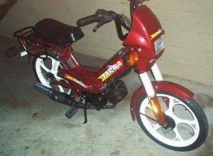 1996 Tomos Targa burgundy