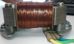 Indian WTEMCO 2-coil magneto top view of lighting armature