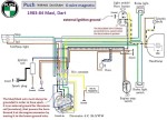 Puch 1983-86 (6-wire) Maxi, Dart with 6VAC voltage regulator 1-speed 0215 254 658