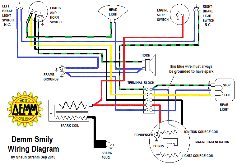 Wiring Diagrams « Myrons Mopeds