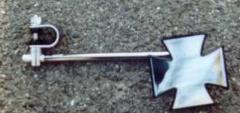 3. Maltese Cross chrome clamp-on 10 inch