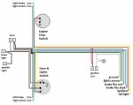 Universal Wiring Harness brake light wires can be either NO in parallel or NC in series 