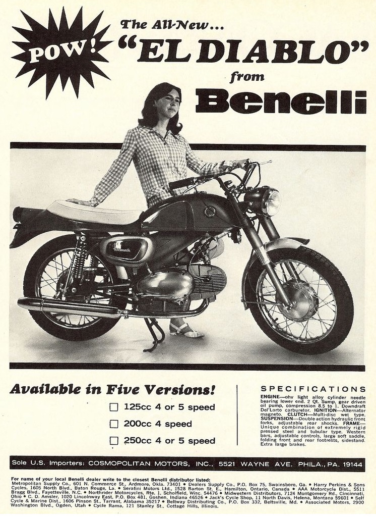 BENELLI DYNAMO COMPACT 50cc & 65cc MOTORCYCLE OWNER`S MANUAL COSMOPOLITAN MOTORS 
