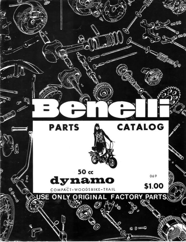 1969benellidynamo50ccpartscatalogcover « Myrons Mopeds