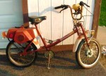 1979 Roadmaster XL orange w/white fenders front suspension, speedometer