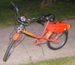 1980 Roadmaster orange Model 115 orange w/orange fenders 25 mph, 1.5 hp version