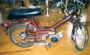 1980 Columbia Commuter tube frame, Peugeot 102 engine