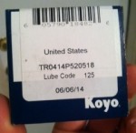 Colombia (Solo) front pulley needle bearing TR0414P520518 made in USA by Koyo