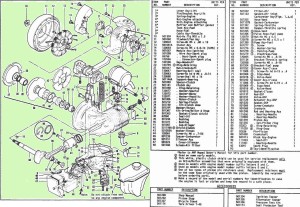 McCulloch BHE800 engine parts p3-4