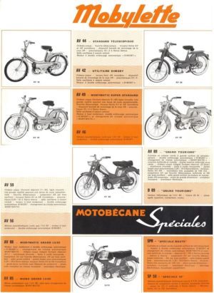 1970 Motobecane Mobylette brochure