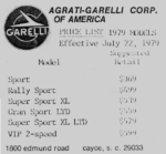 1979 Garelli Models