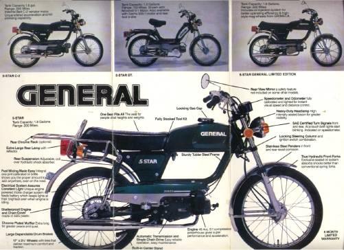 General 5 star moped sales for sale