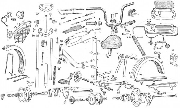 Gemini Commander Parts exploded view