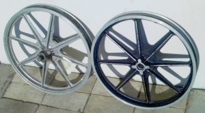 Sport Mag II wheels for Indian mopeds left side view