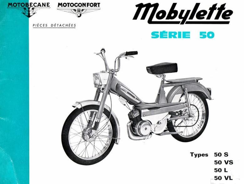 50V series Owner's Manual Motobecane Mopeds Model 7 50 