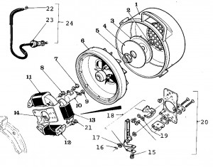 Solex Parts Figure 1 Flywheel Magneto