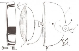 Solex Parts Figure 16 Solex 4600 (USA) only CEV Headlight Assy