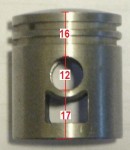 16mm upper, 12 pin, Peugeot