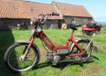 This 1969 Puch Maxi has 17" rims. Original tires said "21 x 2.0"