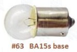 63 BA15s bulb