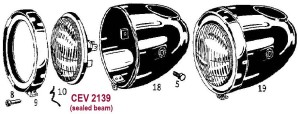 CEV headlight 2139