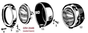 CEV headlight 2143