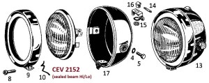 CEV headlight 2152