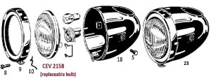 CEV headlight 2158