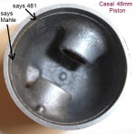 Casal Ø48 piston bottom