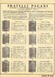 Fratelli Pagani (CEV) 1930 catalog page of pocket flashlights