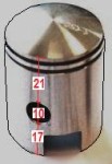 21mm upper, 10 pin, Vespa Euro models