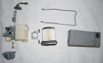 Sachs Bing carb and air filter assembly