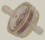 3/16" inline filter round clear