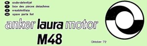 1972 Anker Laura M48 parts list header