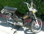 1980 Indian AMI-50 black with spoke wheels gold script on tank + sides