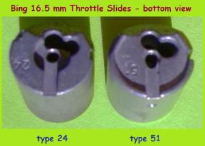 Bing 16.5mm throttle slides