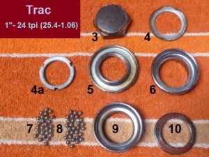 Trac headset, 1"-24, 30.0 & 30.2