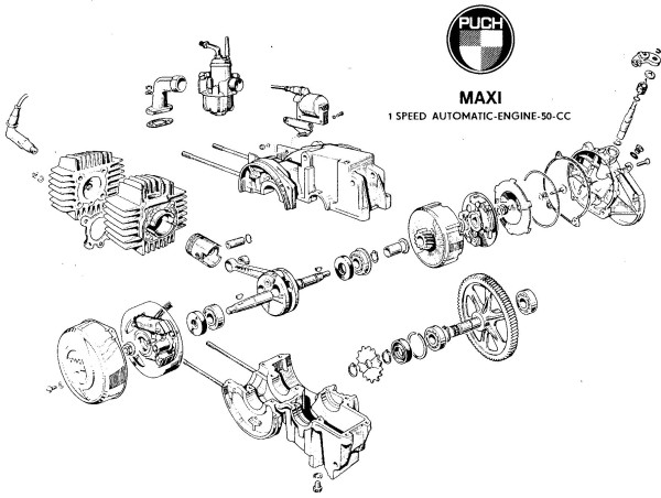 Puch 1-speed Engine