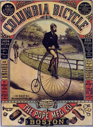 1886 Columbia Bicycle Ad