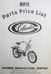 Columbia Parts Price List