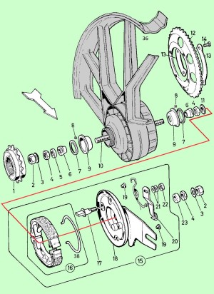 2-chain Rear 90mm Mag
