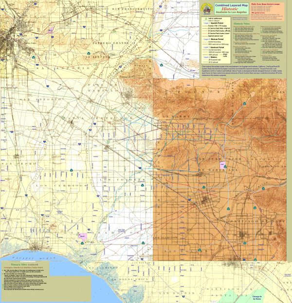 1896 LA to Anaheim combined topo