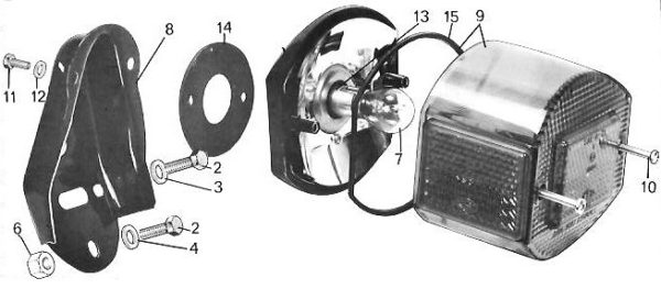 BULB ORANGE 12V 21/5W SOCKET BAY 15d 2 THREAD BULB US CARS RING (050)