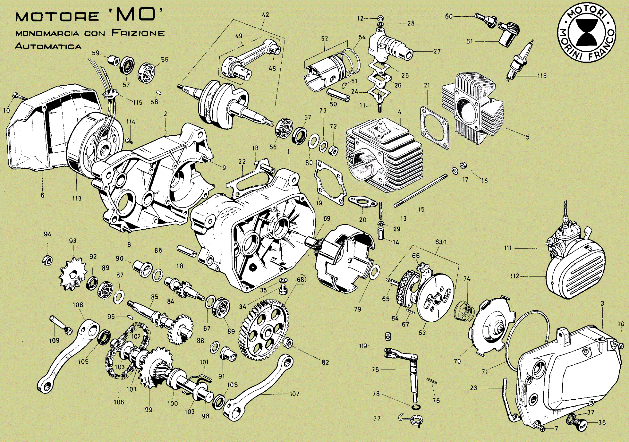 Franco Morini 50cc Engine Diagram