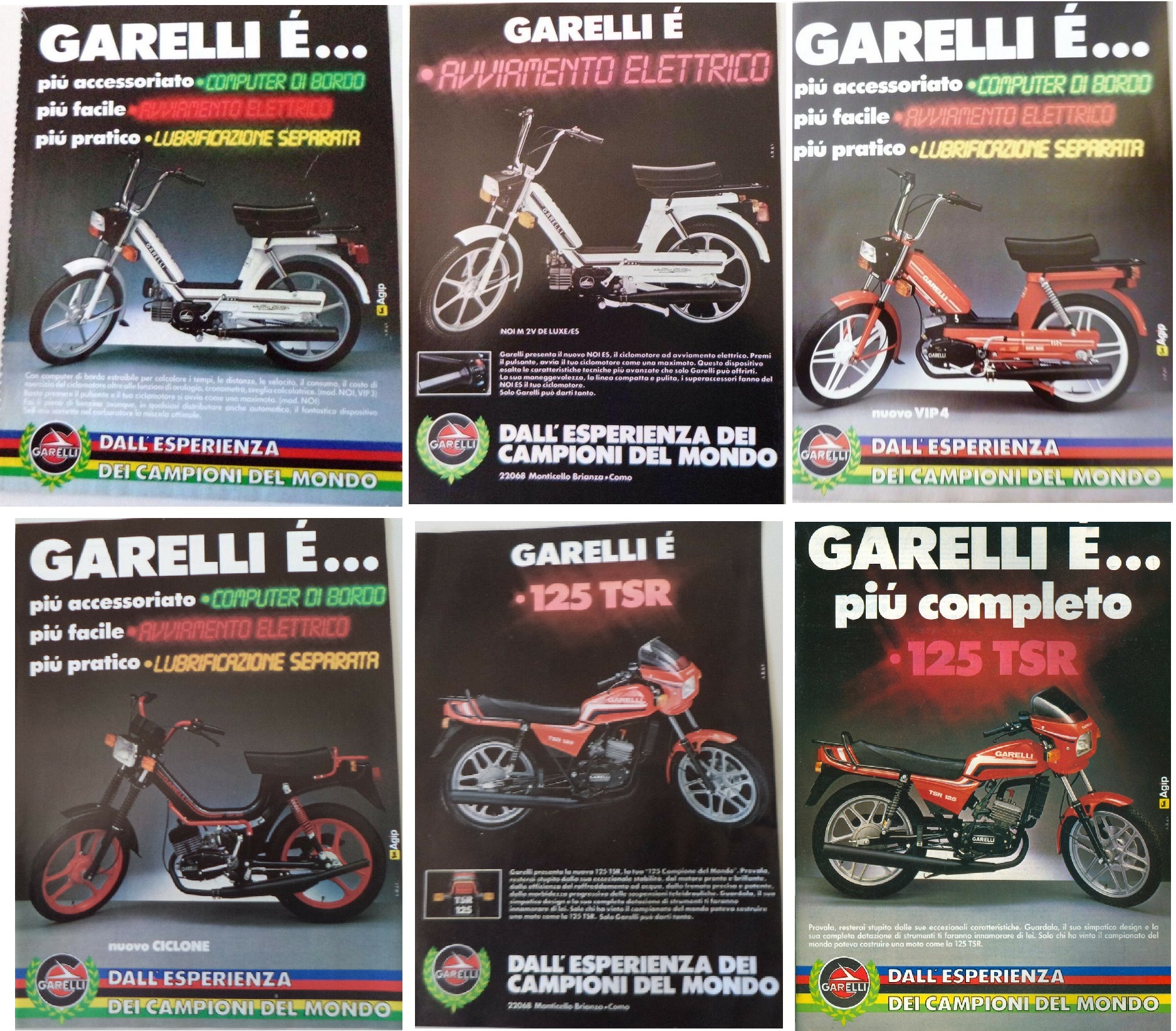 Garelli VIP N moped scooter tank vinyl decal sticker set